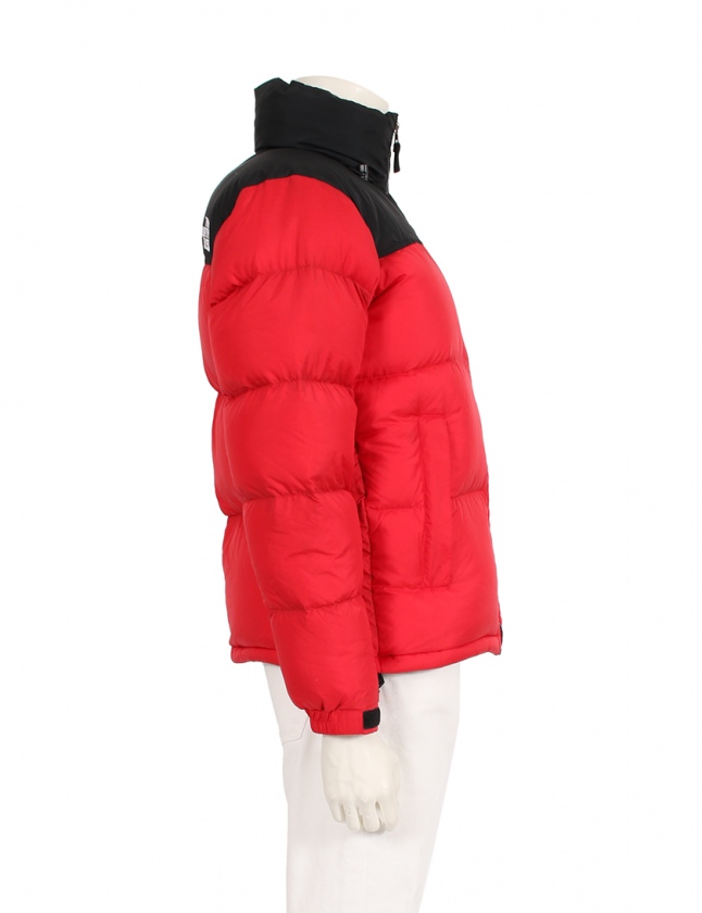 ザノースフェイス THE NORTH FACE ダウンジャケット ヌプシ 赤 黒 M  