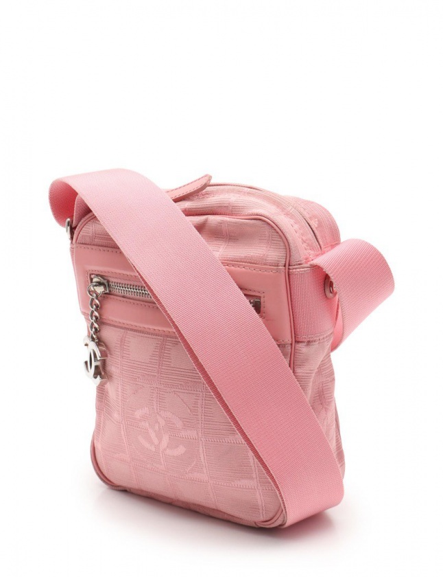 シャネル CHANEL ショルダーバッグ ニュートラベルライン ピンク 