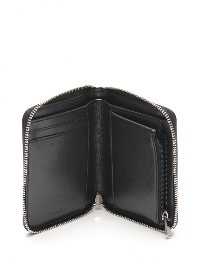 コーチ シグネチャー F30308 ラウンドファスナー 財布 ユニセックス☆0204 コーチ COACH ラウンドファスナー財布 シグネチャー ダークグレー 黒