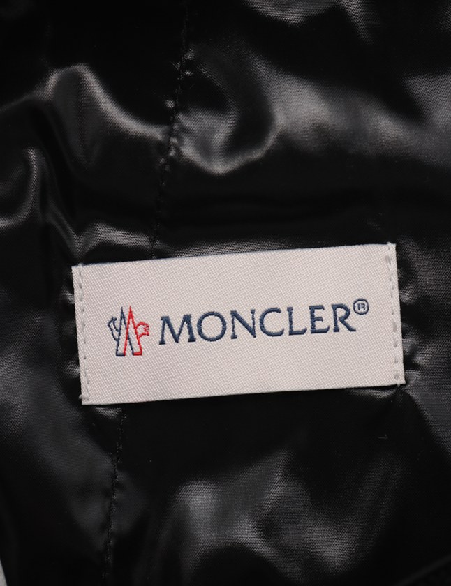 モンクレール MONCLER ダウンスカート 黒 38 ボトムス ミニ丈 台形 無地 S 25902 ナイロン GONNA レディース
