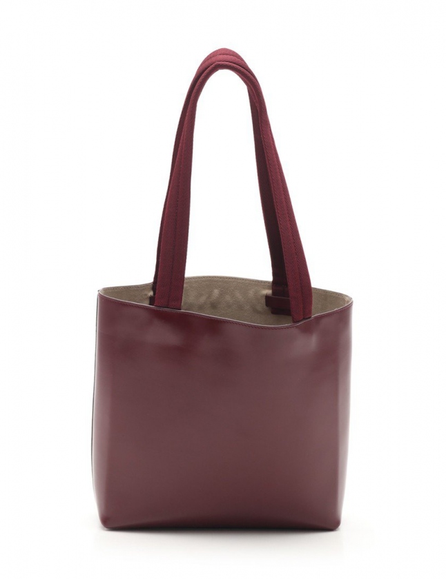 プラダ PRADA トートバッグ ボルドー B10188 レザー ナイロン VITTELO