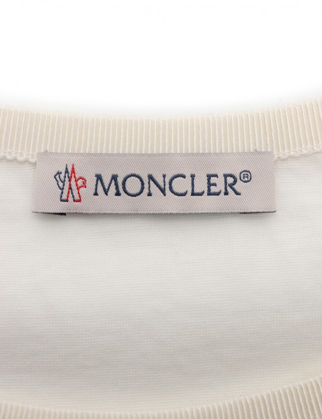 モンクレール MONCLER Tシャツ アイボリー XS トップス 80638 コットン 