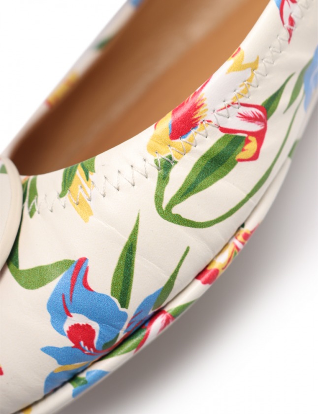 トリーバーチ　シューズ TORY BURCH COLOR BLOCK FLAT ESPADRILLE LEATHER AMBRA/DULCE
