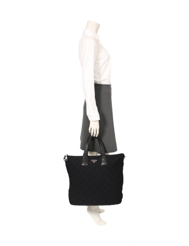 プラダ PRADA トートバッグ ショルダーバッグ 黒 BN2149 ナイロン 