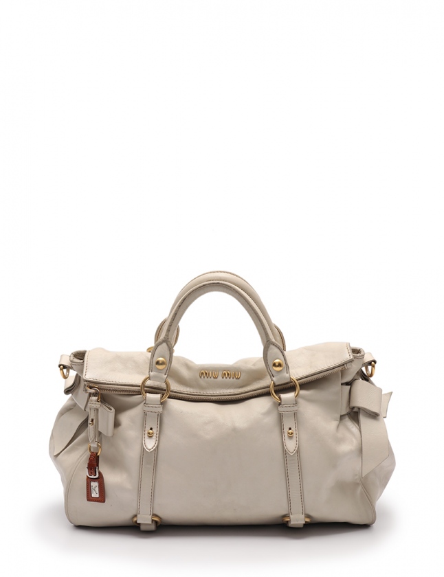 ミュウミュウ miumiu ハンドバッグ ショルダーバッグ サイドリボン 