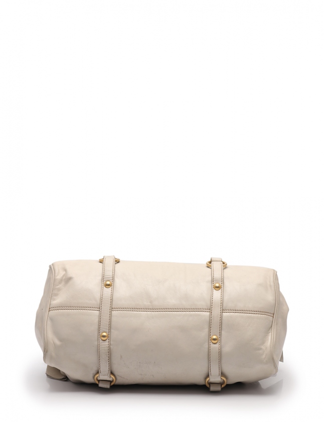 MIUMIU ミュウミュウ ハンドバッグ サイドリボン ホワイト