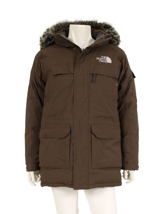 ザノースフェイス THE NORTH FACE ダウンコート マクマードパーカ 茶 S 
