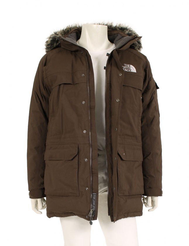 ザノースフェイス THE NORTH FACE ダウンコート マクマードパーカ 茶 S 