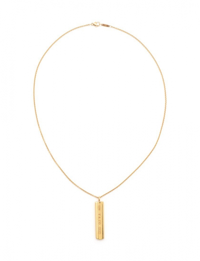ティファニー TIFFANY & CO. ネックレス 1837 バー イエロー