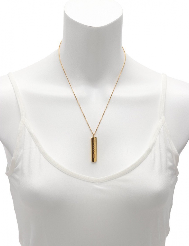 ☆Tiffany & Co.☆ ゴールドK18 バー ネックレス 中古】 ティファニー TIFFANY&Co. K18 ネックレス バードクロス