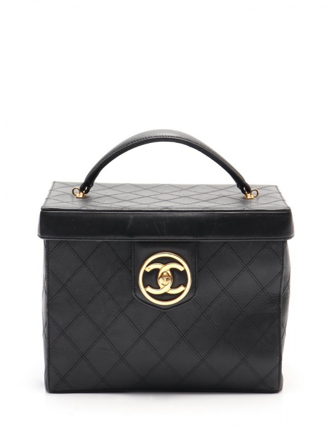 シャネル CHANEL バニティバッグ ハンドバッグ ビコローレ ココマーク 
