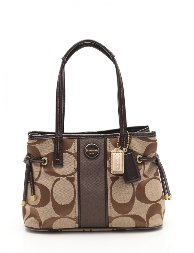 コーチ COACH トートバッグ ショルダーバッグ シグネチャー ストライプ 