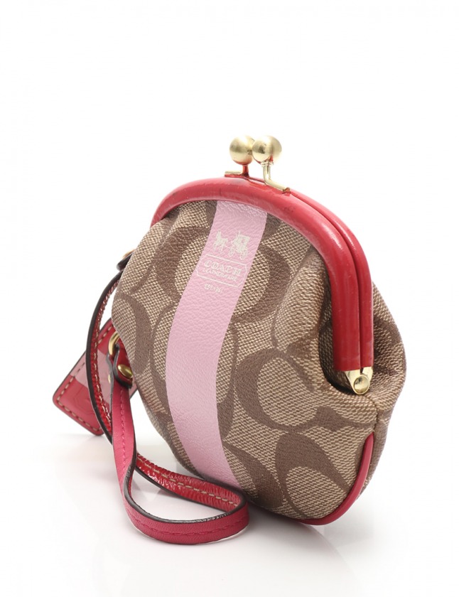 COACH がま口 コインケース □美品□ コーチ がま口 コイン ケース 小銭入れ 財布 レザー