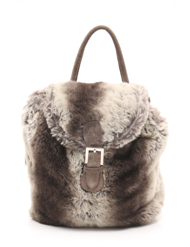 フェンディ FENDI バックパック リュックサック リュック グレー