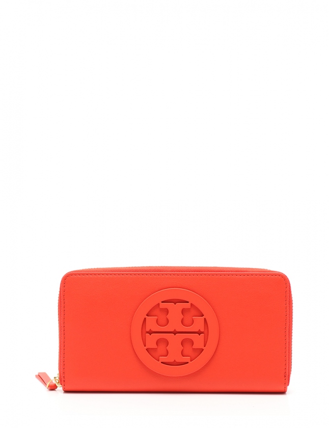 トリーバーチ TORY BURCH ラウンドファスナー長財布 オレンジ 小物 