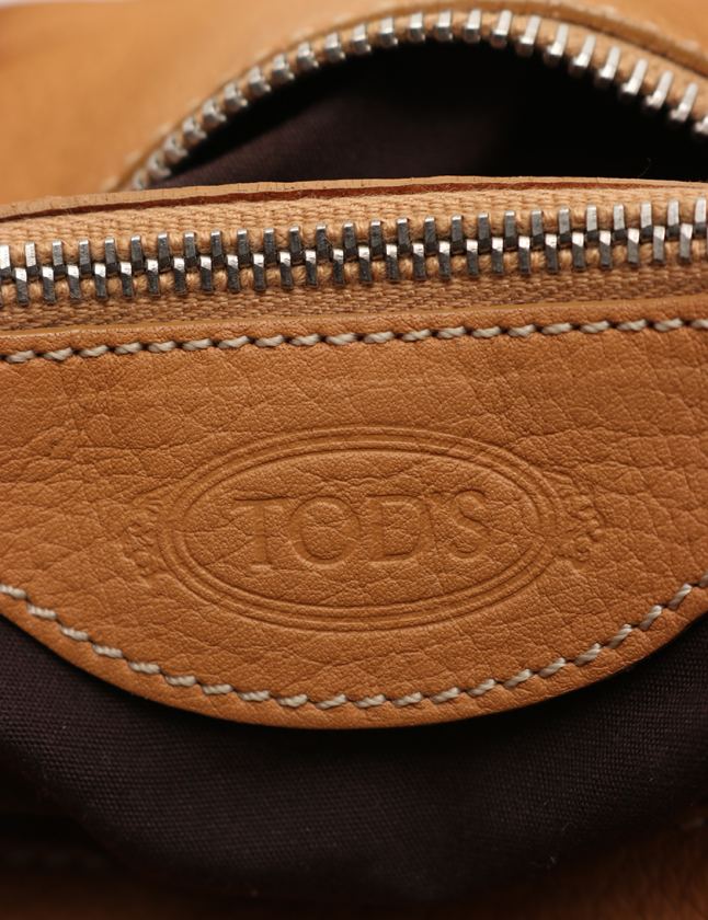 トッズ TOD'S ワンショルダーバッグ ミキー キャメル レザー