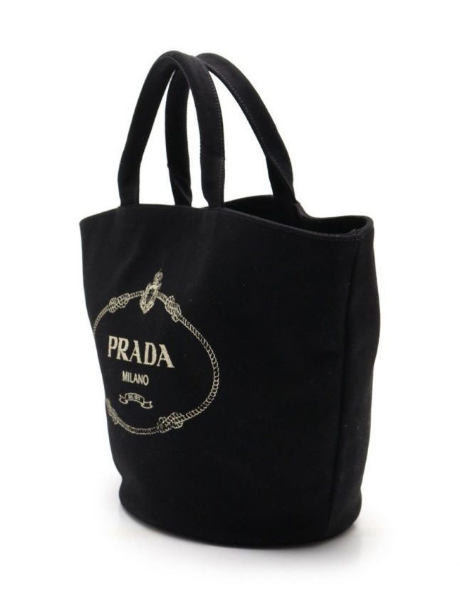 プラダ PRADA ハンドバッグ ショルダーバッグ カナパ 黒 1BG163 