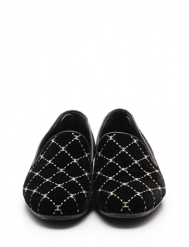 CHANEL シャネル　ゴールド フラットシューズ　定価157300円のお品 CHANEL シャネル フラットシューズ ゴールド×クリア 22.5cm