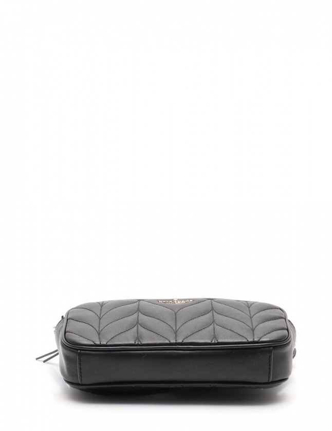 寄付　ケイトスペード　2way キルティング　ボストン　バック　ブラック　ロゴ ケイトスペード KATE SPADE ショルダーバッグ 黒 WLRU5492