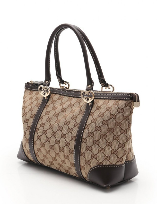 グッチ GUCCI トートバッグ GGキャンバス ラブリー キャンバス ダーク 