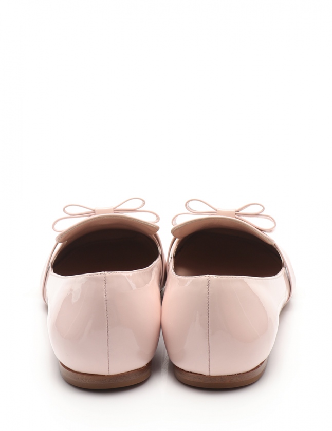 新品未使用 miu miu エナメルフラットシューズ 36 23cm うすピンク