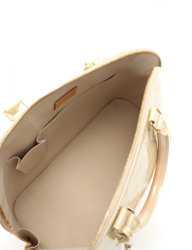ルイヴィトン LOUIS VUITTON ハンドバッグ アルマPM モノグラムヴェルニ デュンヌ M90170 レザー レディース