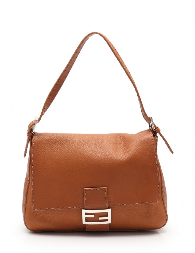 フェンディ FENDI ショルダーバッグ セレリア マンマバケット キャメル 