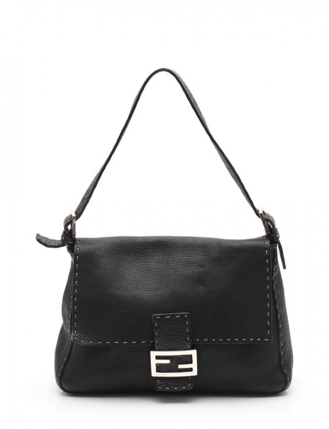 フェンディ FENDI ショルダーバッグ セレリア マンマバケット 黒 