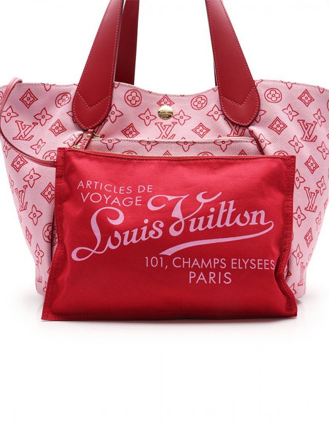 LOUIS VUITTON ビーチライン トートバッグ レディース ローズピンク