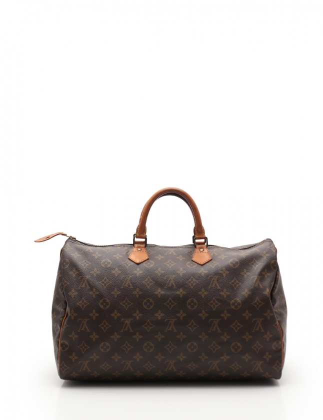 ルイヴィトン LOUIS VUITTON ハンドバッグ スピーディ40 モノグラム 茶