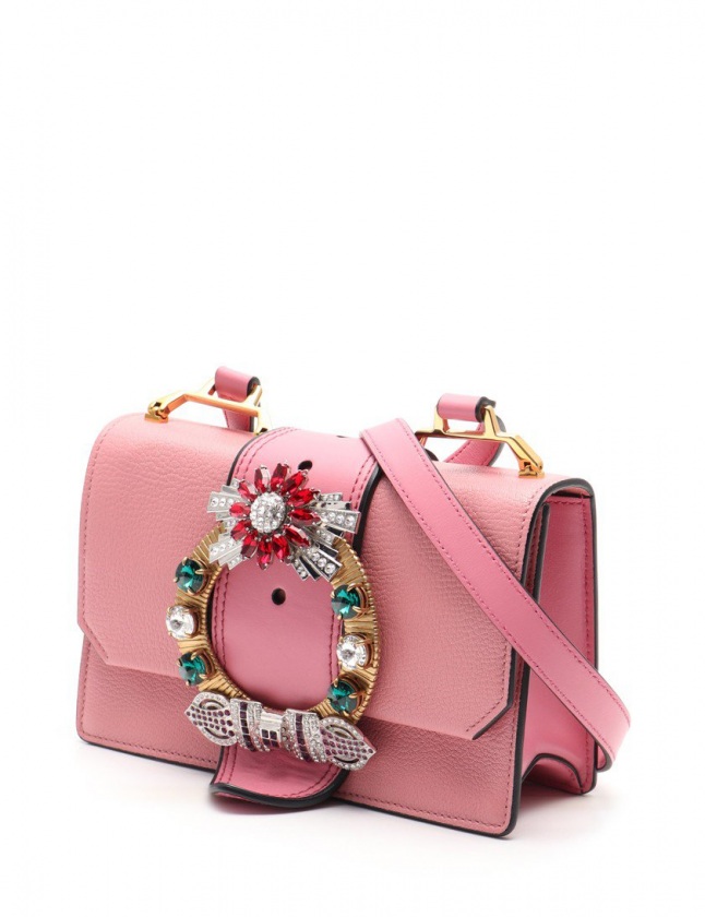 ミュウミュウ miumiu ショルダーバッグ ピンク マルチカラー 5BH609 