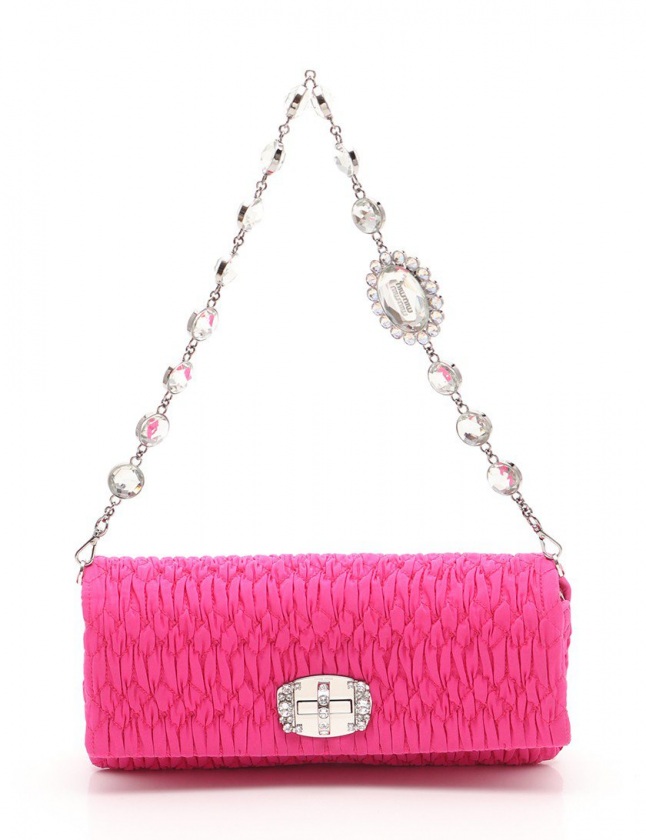 MIUMIU ミュウミュウFAILLE CRYSTAL ショルダーバック