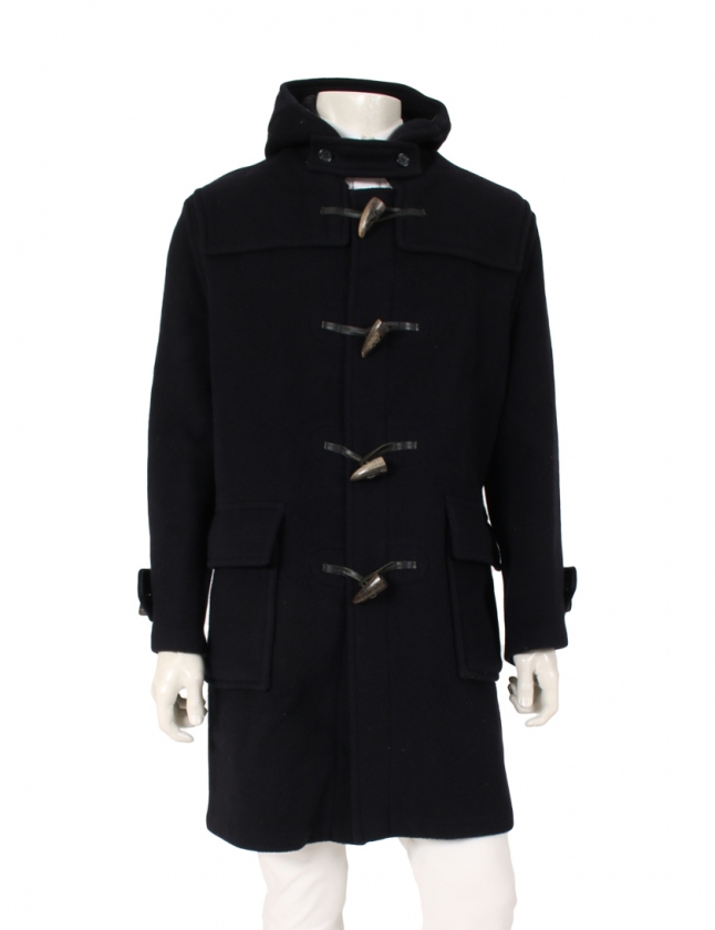 バーバリー ロンドン Burberry London ダッフルコート ネイビー 48