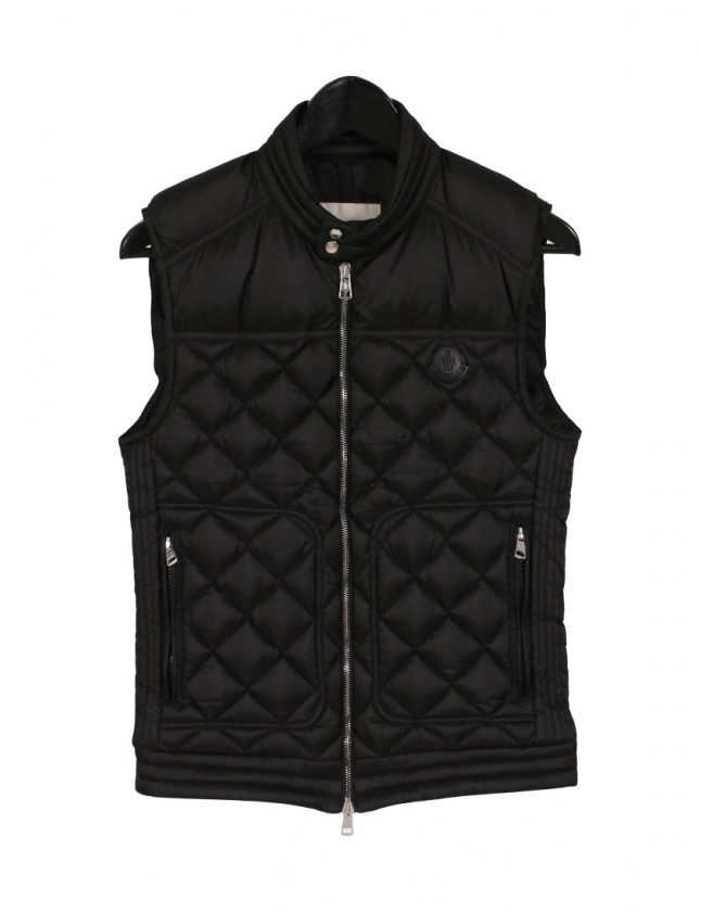 MONCLER ロッド ジレ ダウンベスト ダウンジャケット キルティング 黒