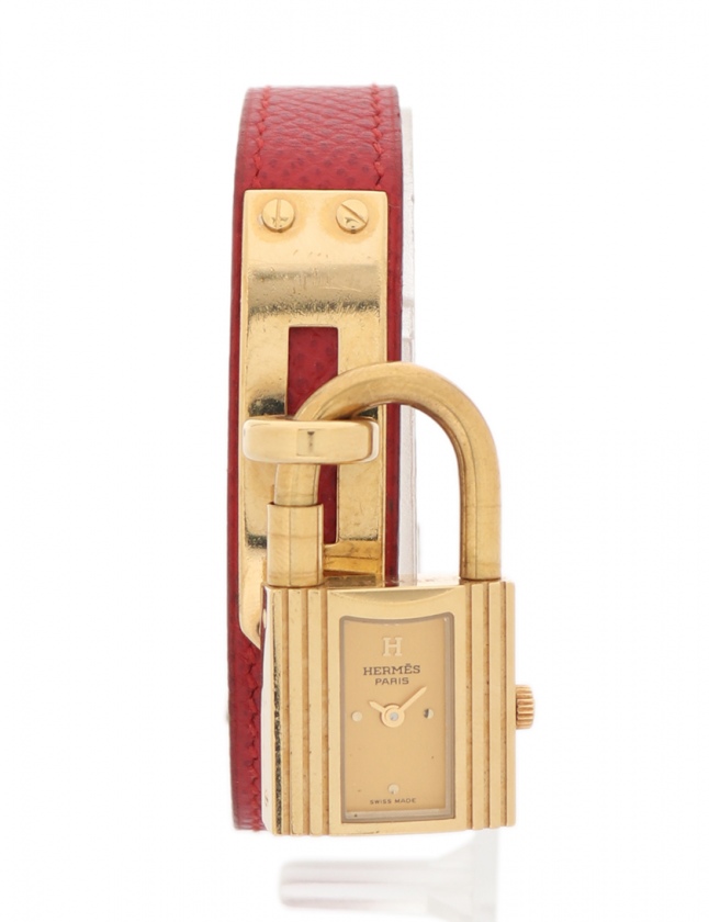 エルメス HERMES 腕時計 ケリーウォッチ レディース ボルドー GP