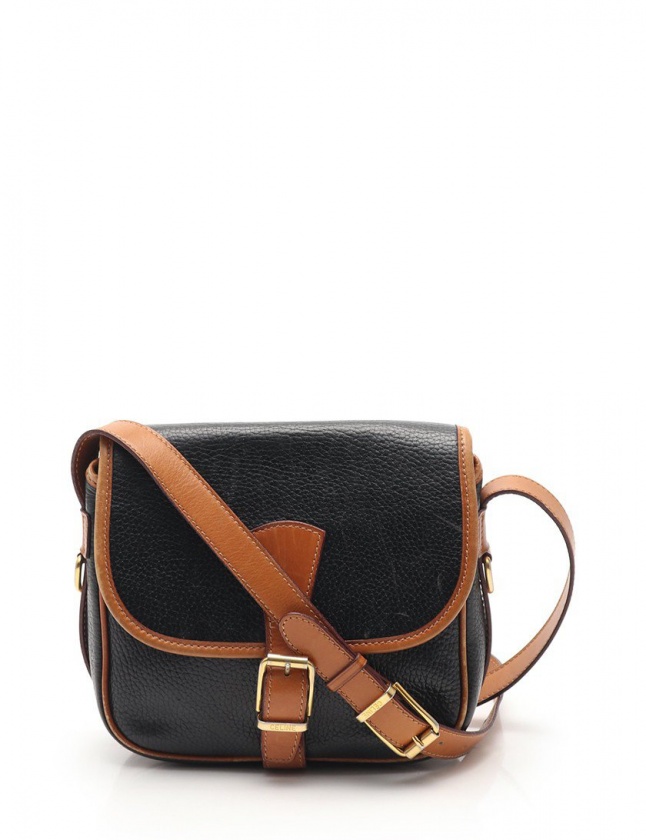 セリーヌ CELINE ショルダーバッグ 黒 ベージュ レザー レディース 114  