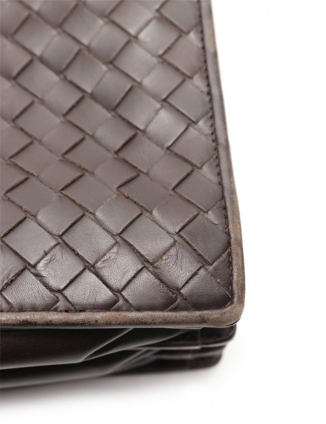 BOTTEGA VENETA イントレチャート ブリーフケース ダークブラウン ボッテガヴェネタ BOTTEGA VENETA ブリーフケース ビジネス