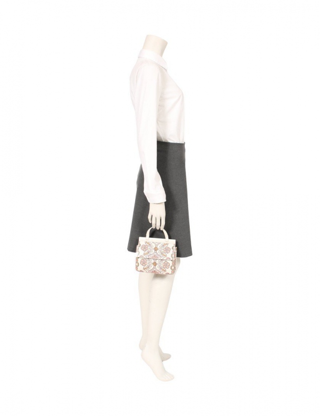 トリーバーチ TORY BURCH ハンドバッグ ショルダーバッグ 花柄プリント 
