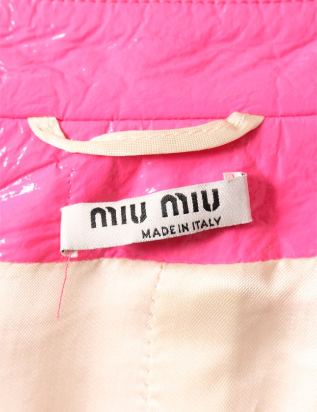MIU MIU スパンコール コート ピンク ミュウミュウ miumiu コート スパンコール ピンク マルチカラー