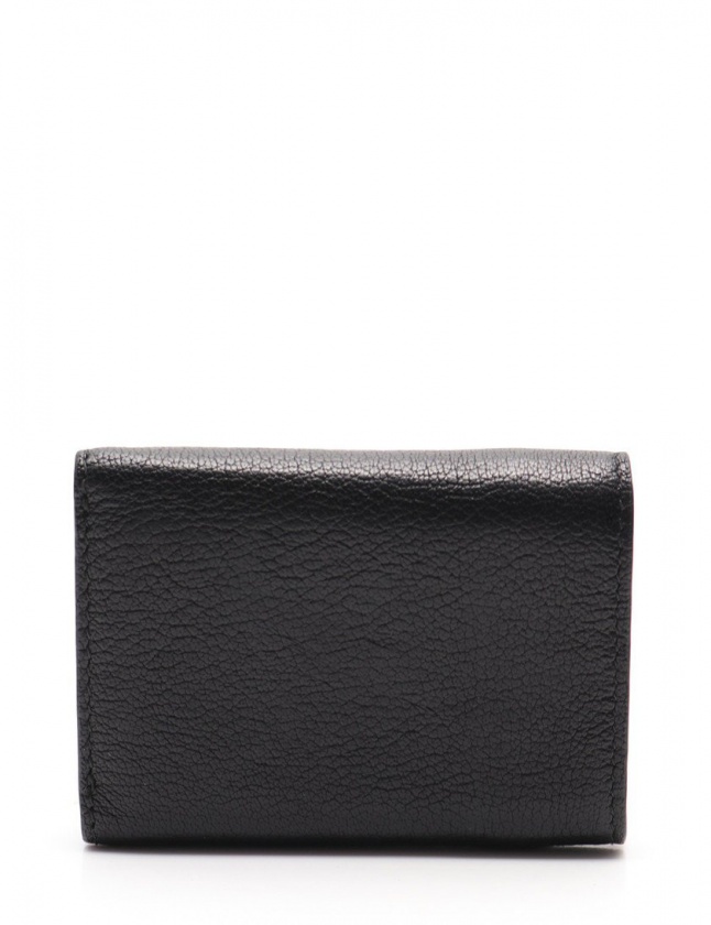 ミュウミュウ miumiu 三つ折り財布 黒 小物 レザー 5MH020 レディース  