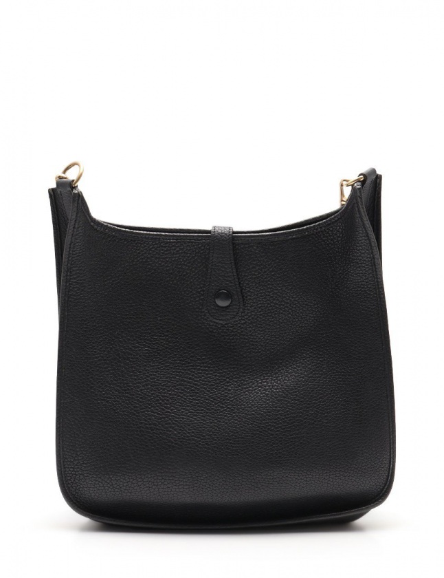 エルメスHERMES エブリンアンGMブラックショルダーバッグトゴ