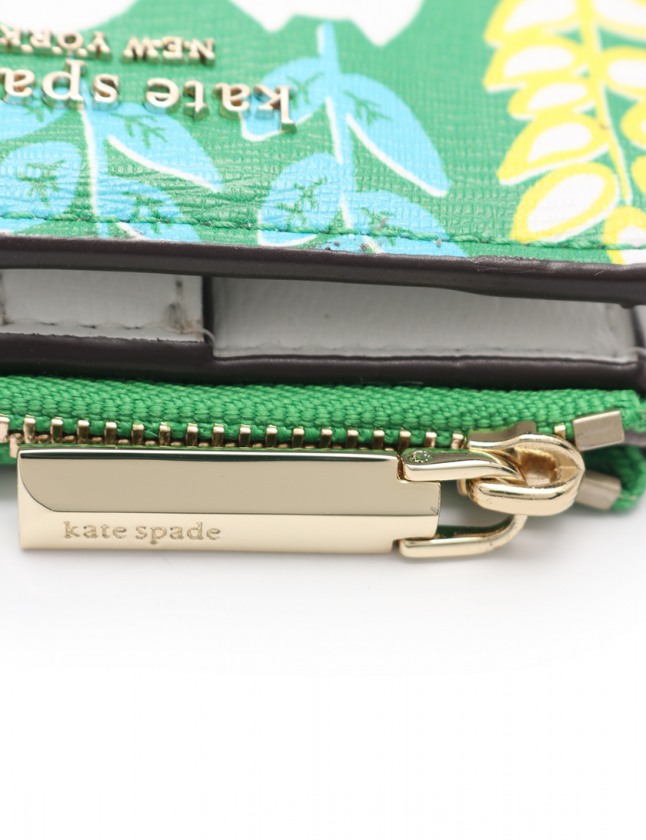 ■美品■ kate spade ケイトスペード ナイロン マルチポーチ マルチケース 小物入れ レディース ネイビー系×マルチカラー DK2498