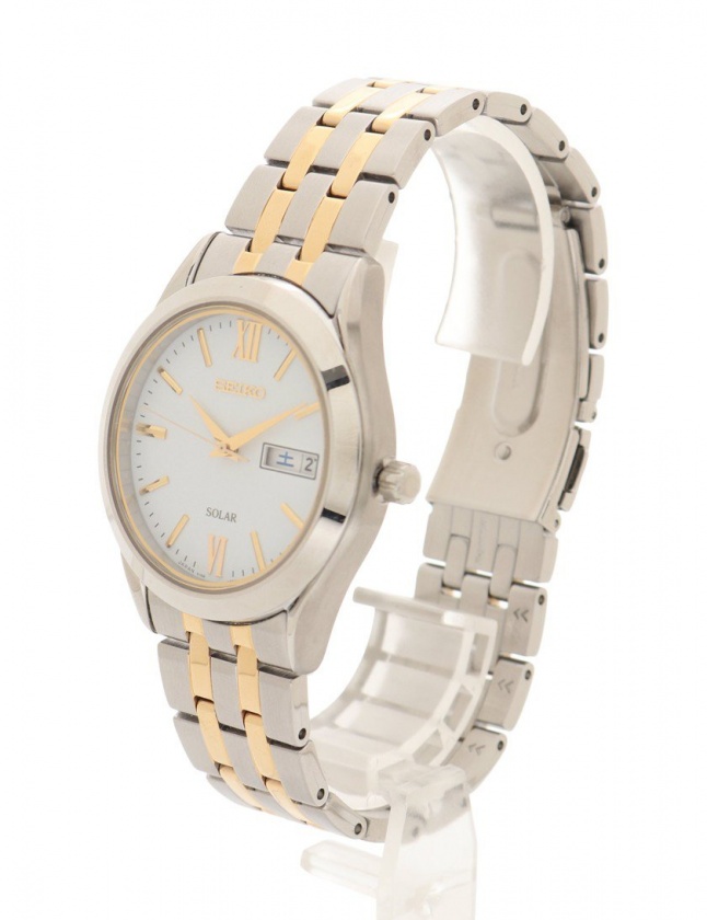 セイコー Seiko 腕時計 スピリット メンズ ソーラー シルバー ゴールド V158 0ba0 Sbpx05 Ss デイデイト 白文字盤 メンズ 114 ベクトルパーク