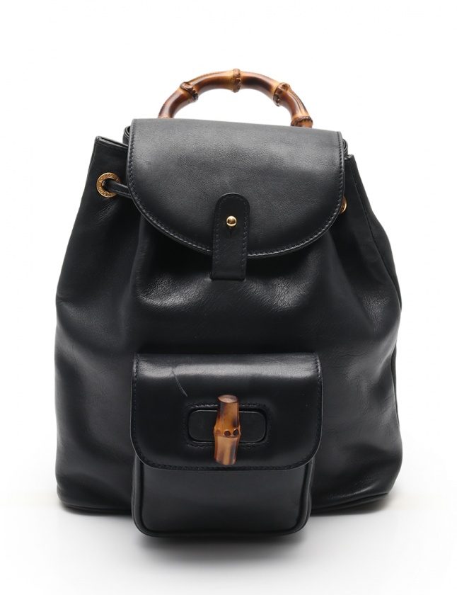 グッチ GUCCI バックパック リュック バンブー 黒 003 2034 0030
