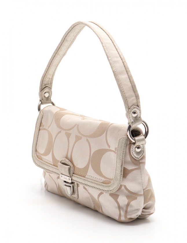 コーチ COACH ショルダーバッグ シグネチャー ベージュ 茶 18353 