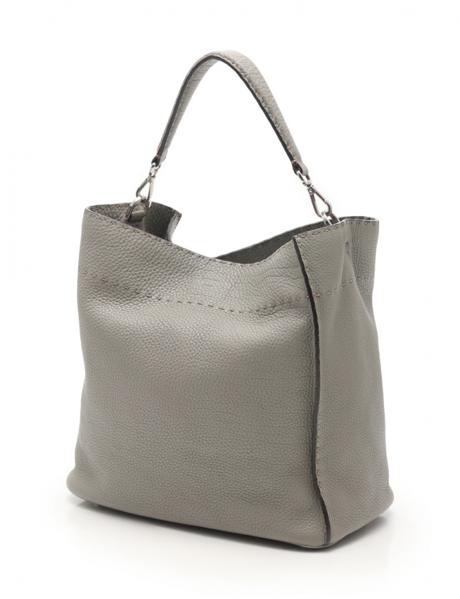 フェンディ FENDI ショルダーバッグ アンナ セレリア グレーカーキ 