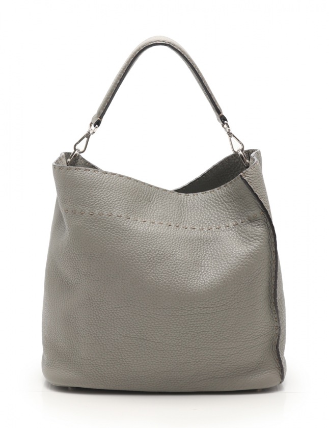 フェンディ FENDI ショルダーバッグ アンナ セレリア グレーカーキ 