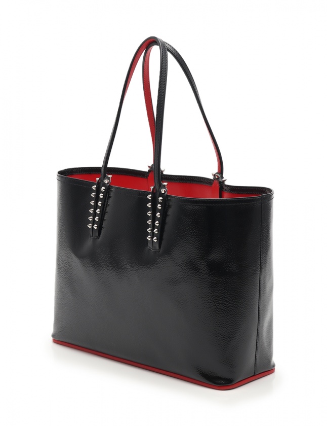 クリスチャンルブタン Christian louboutin トートバッグ 黒 赤  
