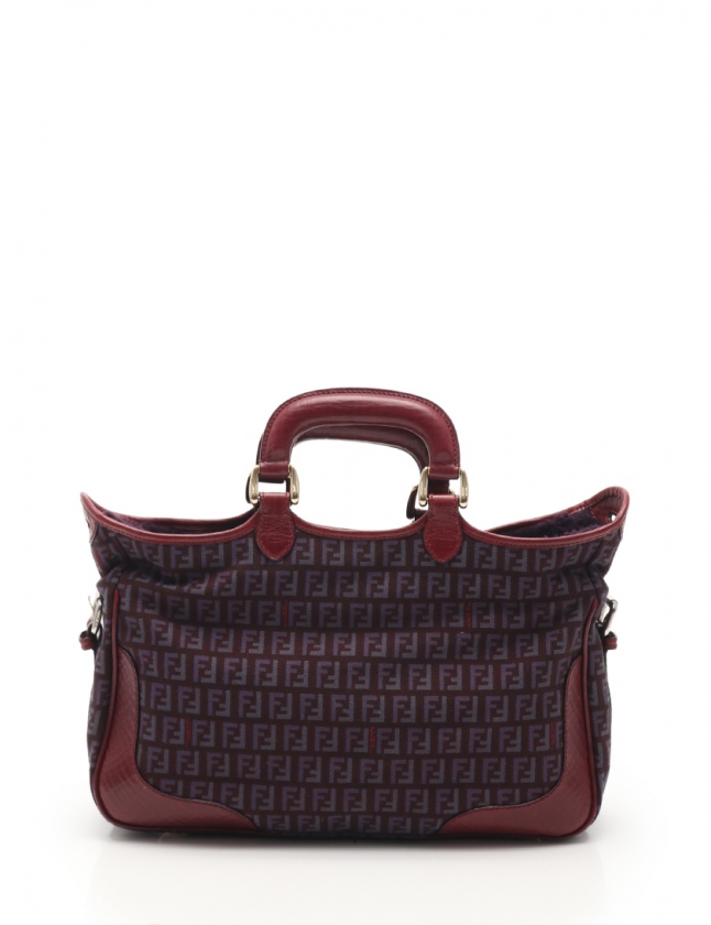 フェンディ FENDI ハンドバッグ ショルダーバッグ ズッカ柄 紫