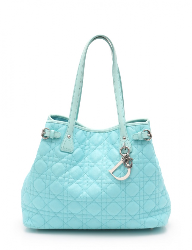 クリスチャンディオールDior パナレアバッグカナージュ青ブルー